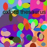 oxford thesaurus of english